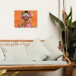 Vlinders - Vrouw - Zonnebril - Kleurrijk tuinposter los doek klein -sfeer7