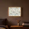 Botanisch - Zangvogel - Blauw Light Box met batterij (Wandlamp) middel 907 -sfeer4
