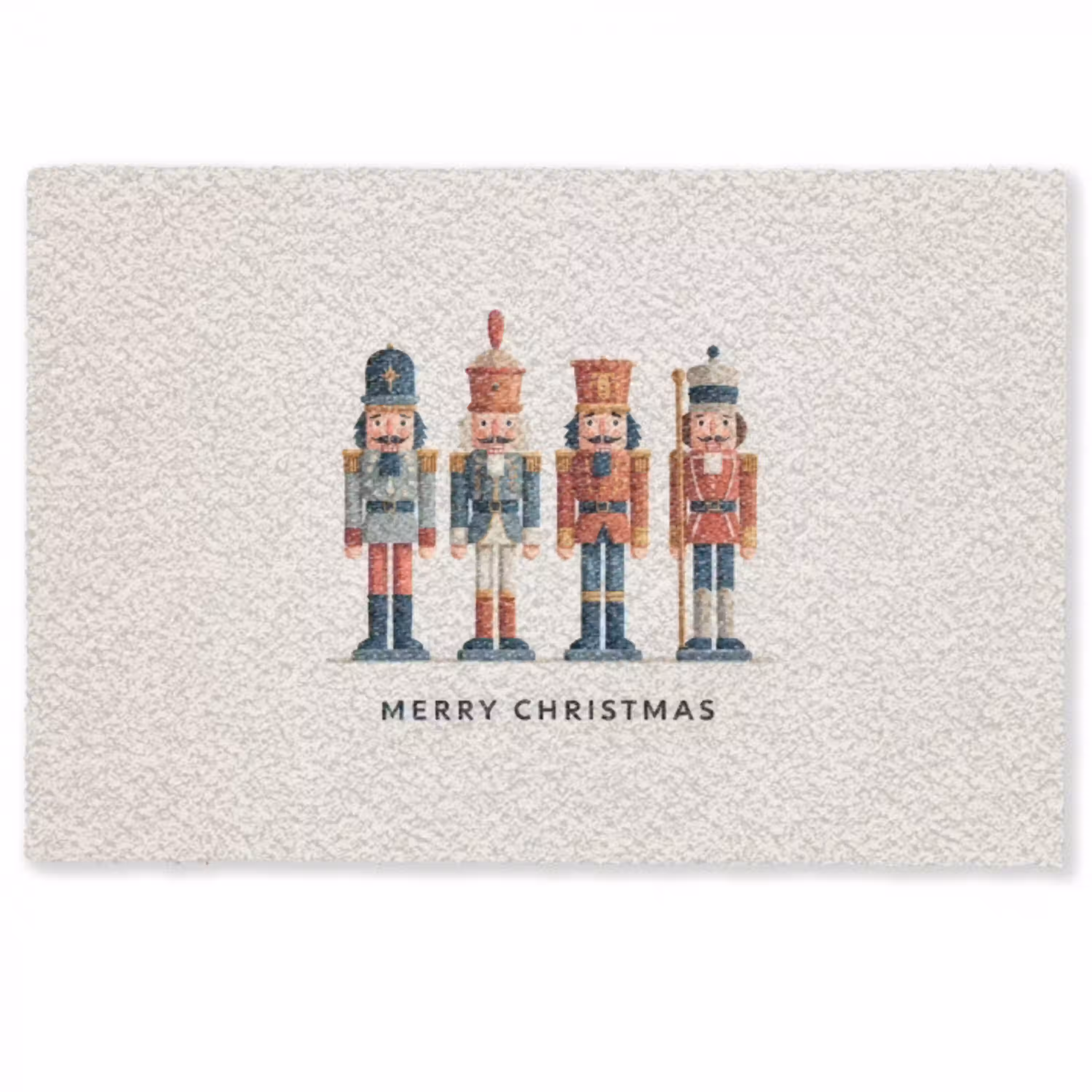 Notenkrakers - Minimalistisch - Kerst - Beige Deurmat klein -zkaufland3d
