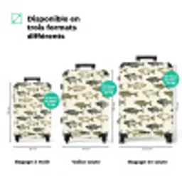 Vissen - Klassiek - Groen NBS - Handbagage koffer - Volwassenen Unisex middel zzzzzzVergelijking_3FR