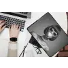 Vrouw - Zwart Wit - Ketting - Zonnebril laptophoes neopreen klein -bureau