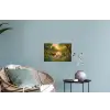 Eenden - Vijver - Bloemen Muursticker klein -plant