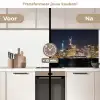 Verlichting - Hemel - Wolkenkrabbers - Skyline keuken achterwand 2 middel -voor-na2_NL