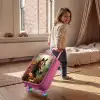 Bruin paard tussen de bloemen Kinderkoffer - Roze klein -sfeer1
