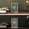 Merry Christmas - Blauw - Kerst - Winter Light Box met kabel (Tafellamp) klein -sfeer3