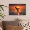 Walvis - Zon - Zee canvas 2cm klein -sfeer1