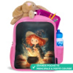 Toverdrank van de sterrenleerling Kinderrugzak - Roze middel -inhoud_FR
