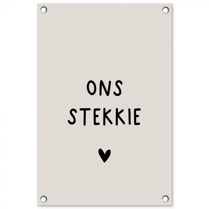 onsstekkie-beige tuinposter los doek klein -3d