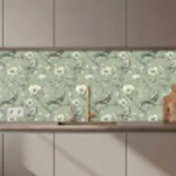 Klassiek - Botanisch - Groen keuken achterwand 2 middel 871 zz_3dshopping