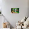 Boswaterval met Houten Pad Tuinposter op houten frame 2 cm dik klein -sfeer1