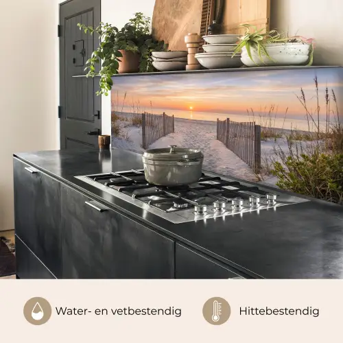 Zonsondergang - Strand - Zand keuken achterwand 2 middel -usp_NL