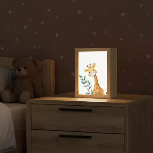 Giraf - Dier - Wilde dieren Light Box met kabel klein -sfeer1_kind