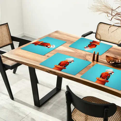 Ara - Koksmuts - Sokkel - Grappig Placemat vinyl groot -zzsfeer4_Kitchenyeah-website