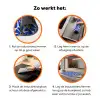 Abstract - Bloem - Blauw Inductie beschermer vinyl 3mm klein 276 -zzzzzzz-td-werking