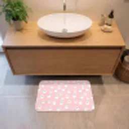 Spookjes - Patroon - Roze Badmat klein 997 -sfeer1
