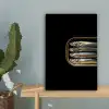 Sardines - Blik - Zwart - Vissen canvas 2cm klein -sfeer4