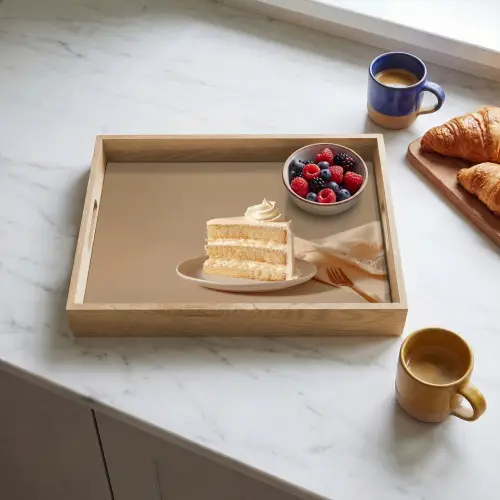 Vanilletaart - Cake - Romig Dienblad Rechthoek middel -sfeer2