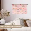 Regenboog - Patroon - Pastel - Handgetekend Wandkleed katoen klein -sfeer1