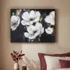 Bloemen - Wit - Abstract Textielframe - compleet frame klein -sfeer1