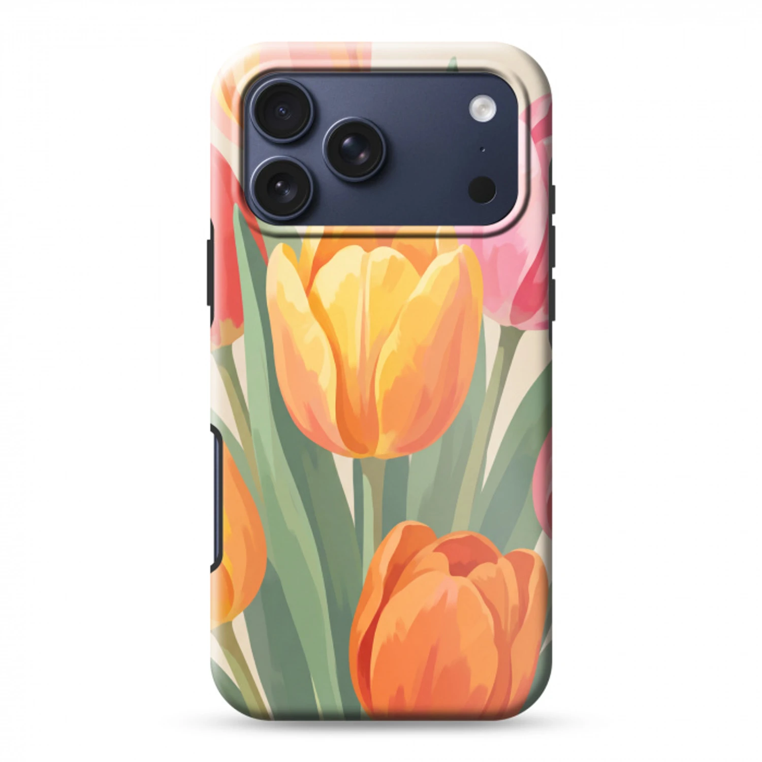 Tulpen - Abstract - Kleurrijk Toughcase MagSafe Apple iPhone 17 Pro Max klein -3d