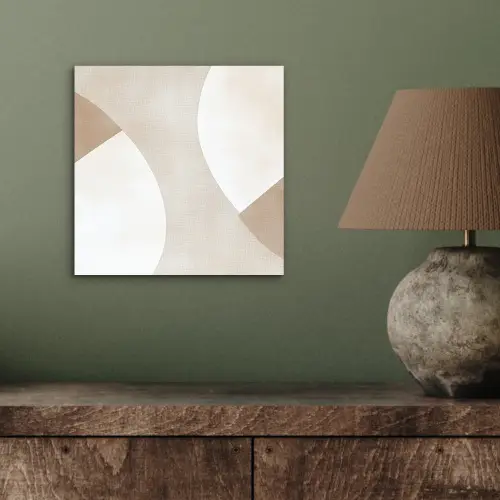Bruin - Japandi - Abstract aluminium wit klein -sfeer2