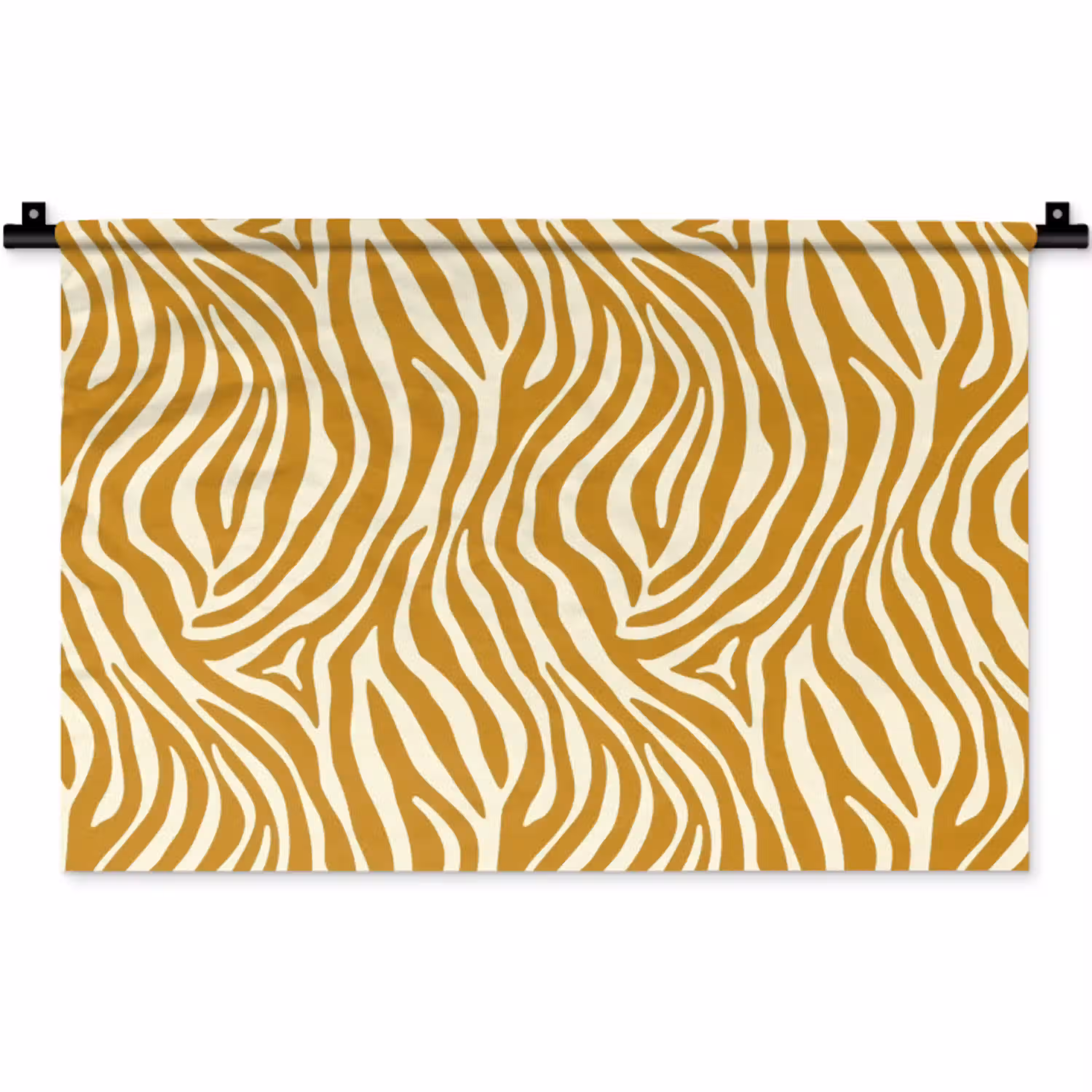 Zebra - Klassiek - Oker - Geel Wandkleed katoen klein 269 -zz3d
