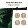 Varenblad - Groen - Structuur - Wazig Wandkleed katoen klein -sfeer2