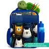 Dieren - Sterren - Planeten - Astronaut Kinderrugzak - Blauw middel -inhoud_NL