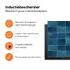 Keramiek - Structuur - Tegel - Blauw Inductie beschermer vinyl 3mm klein 276 -zzzzzzz-td-ups