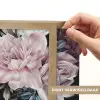 Vintage - Rozen - Romantisch - Bloemen Light Box met batterij (Wandlamp) middel -USP_websiteprintNL