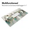 Abstract - Blokken - Goud - Skyline Muismat XXL klein -sfeer4