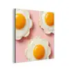 Eieren - Bloem - Roze aluminium wit klein -3d