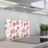 Jungle - Natuur - Rood keuken achterwand spatscherm klein 900 -3d_schuin