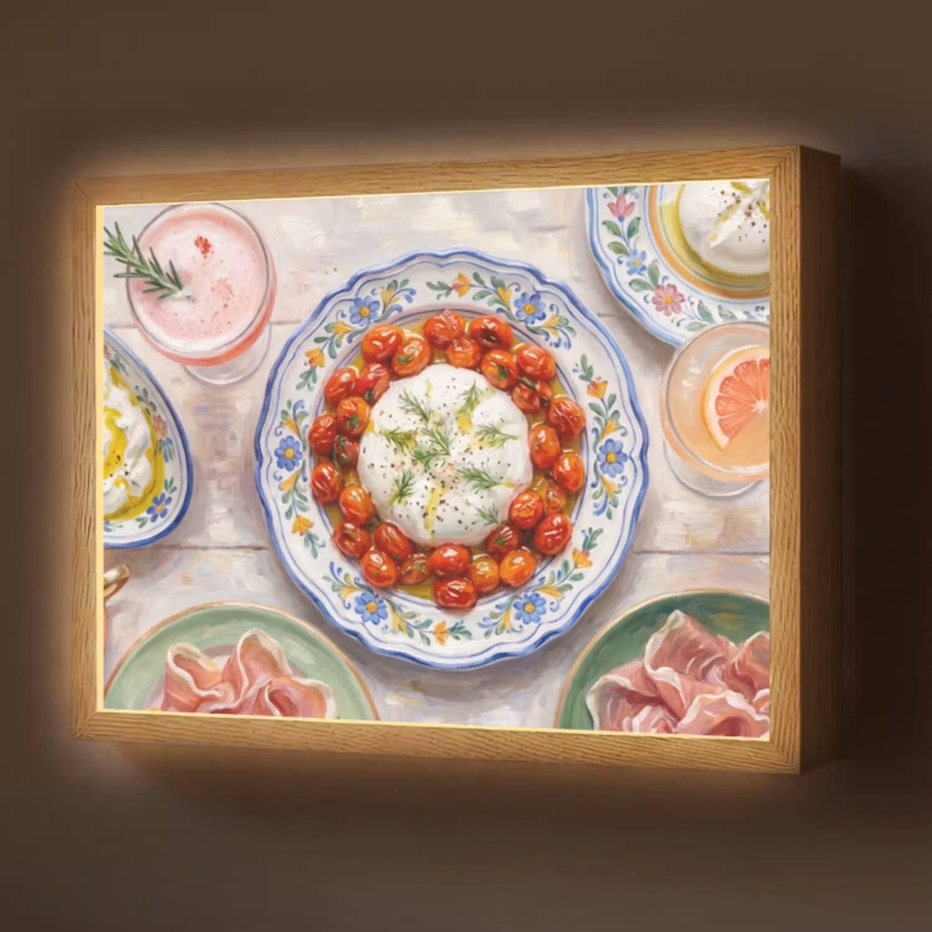 Eten - Tafel - Divers - Modern Light Box met batterij (Wandlamp) middel -z3d_website