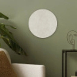Crème - Egaal - Beton Akoestische PET Vilt - Rond klein 838 -sfeer2