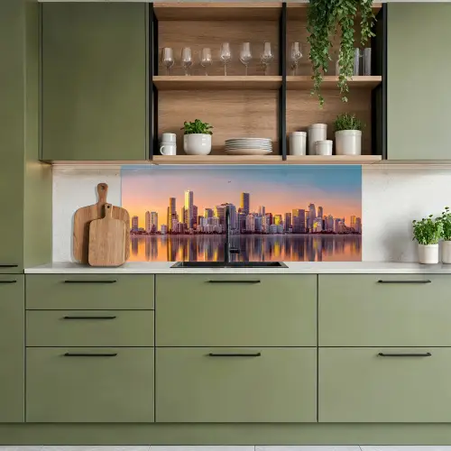 Skyline - Gebouwen - Steden keuken achterwand 2 middel -sfeer3