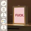 Statement - Krachtig - Roze Light Box met kabel (Tafellamp) klein -USP_NL