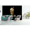 Milkshake - Goud - Drinken - Zwart fotobehang vinyl groot -bank