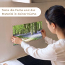 Bos - Pad - Bloemen - Paars - Groen - Natuur keuken achterwand sample klein -USP_sampleDE