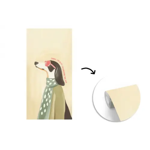 Quote - Hond - Zonnebril fotobehang vinyl groot -3d