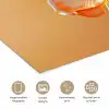 Glazen - Bloem - Oranje poster papier klein -closeup_NL