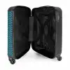 Zee patroon groen blauw NBS - Handbagage koffer - Kinderen Unisex middel -binnenkant