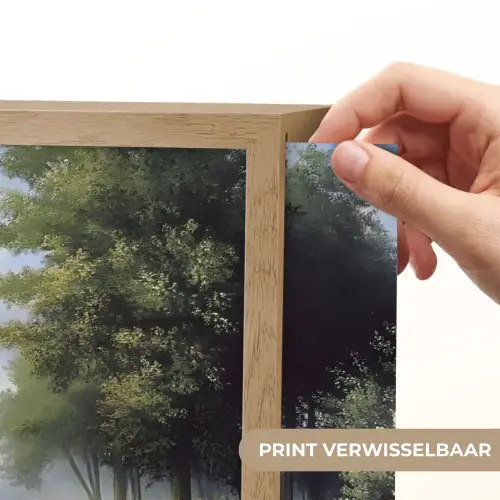 Zandpad - Groen landschap - Water Light Box met batterij (Wandlamp) middel -USP_websiteprintNL