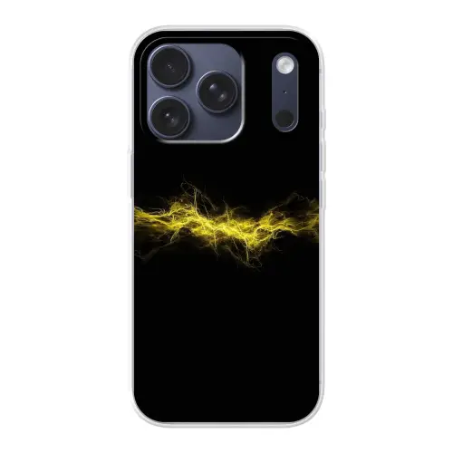 Gaming - Elektriciteit - Geel - Energie Telefoonhoesje iPhone 17 Pro klein -3d