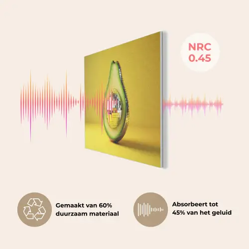 Avocado - Discobal - Geel - Glitter PET vilt klein -USP_NL