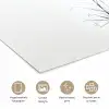 Minimalistisch - Stelen - Wit poster papier klein -closeup_NL