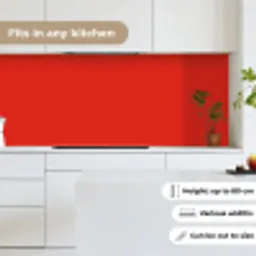 Rood - Kleur - Effen keuken achterwand 2 middel 871 -sfeer4_UK