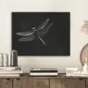Libelle - Dieren - Zwart - Insect PET vilt klein -sfeer1