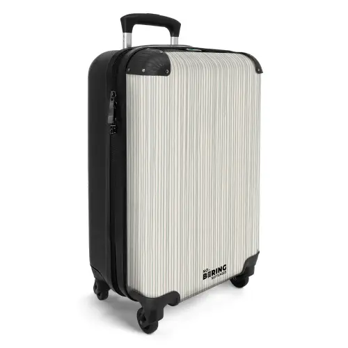 Verfstreepjes in blauwgrijs NBS - Handbagage koffer - Volwassenen Unisex middel -productfoto_3d