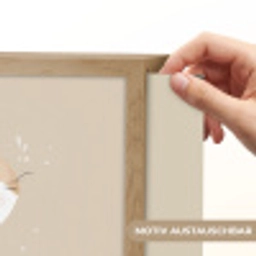 Kat - Kitten - Beige Light Box met batterij (Wandlamp kind) middel -USP_websiteprintDE